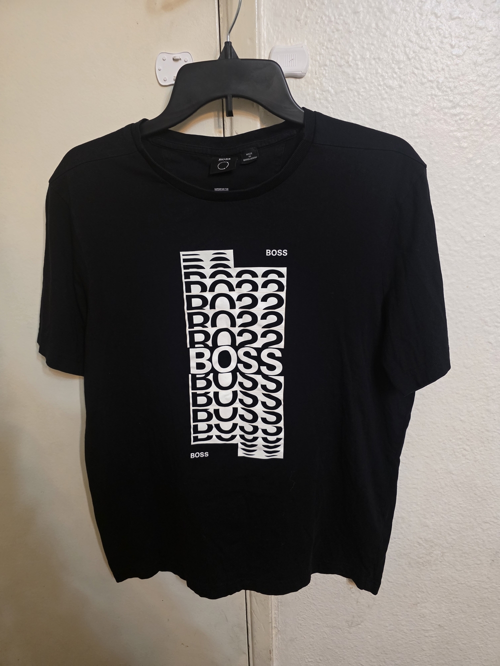 BOSS Men’s Black Graphic Logo T-Shirt